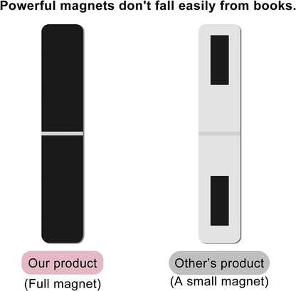 Coolpainter 5 Pieces Magnetic Bookmarks for Women Men Book Lovers