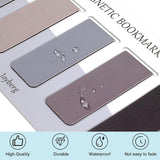Coolpainter 5 Pieces Magnetic Bookmarks for Women Men Book Lovers