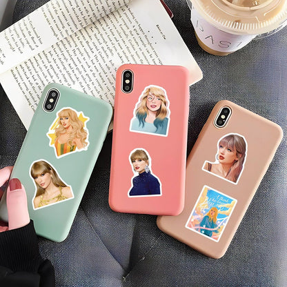 200PCS Taylor Swift Waterproof Vinyl Sticker for Water Bottle Laptop Phone Skateboard Bike Party Favors