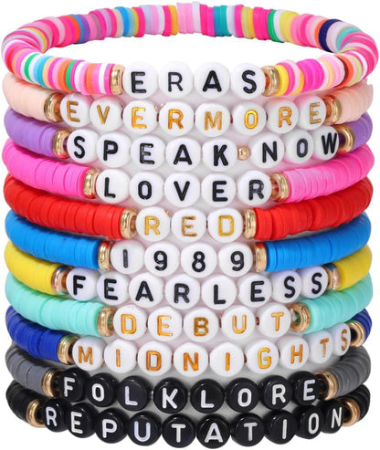 11 pcs Taylor Swift Inspired Bracelet for Women Outfit Jewelry, Music Lover Fan Gifts