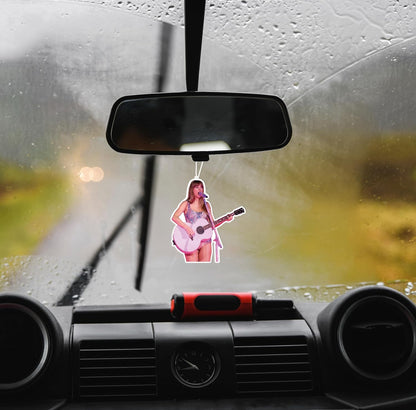 8 PCS Singer Taylor Swift 2024 Long Lasting Hanging Car Fresheners, Scents Gifts for Men Women