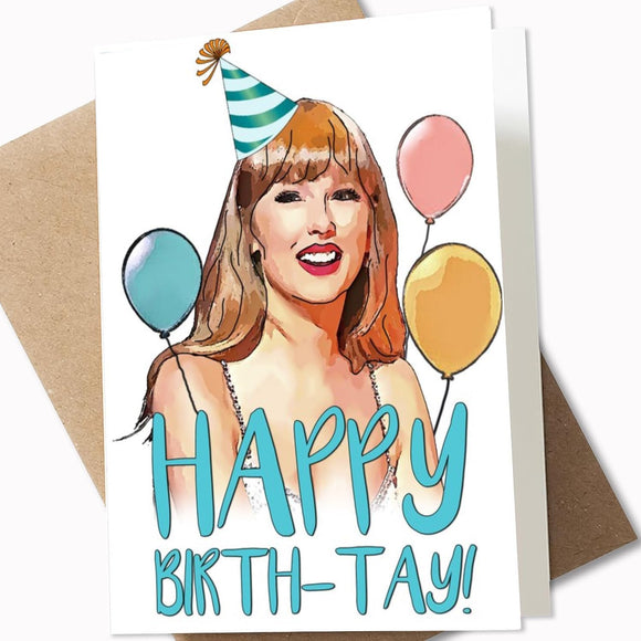 Singer Style Birthday Card Styles - Great Sweet Birthday Gifts for Swiftie- Includes 4.5x6.5 Birthday Card with Envelope