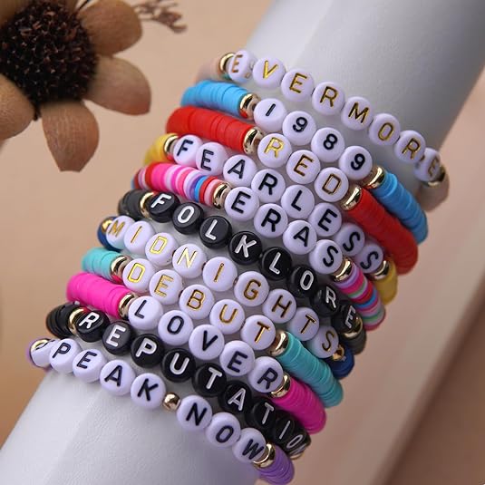 11 pcs Taylor Swift Inspired Bracelet for Women Outfit Jewelry, Music Lover Fan Gifts