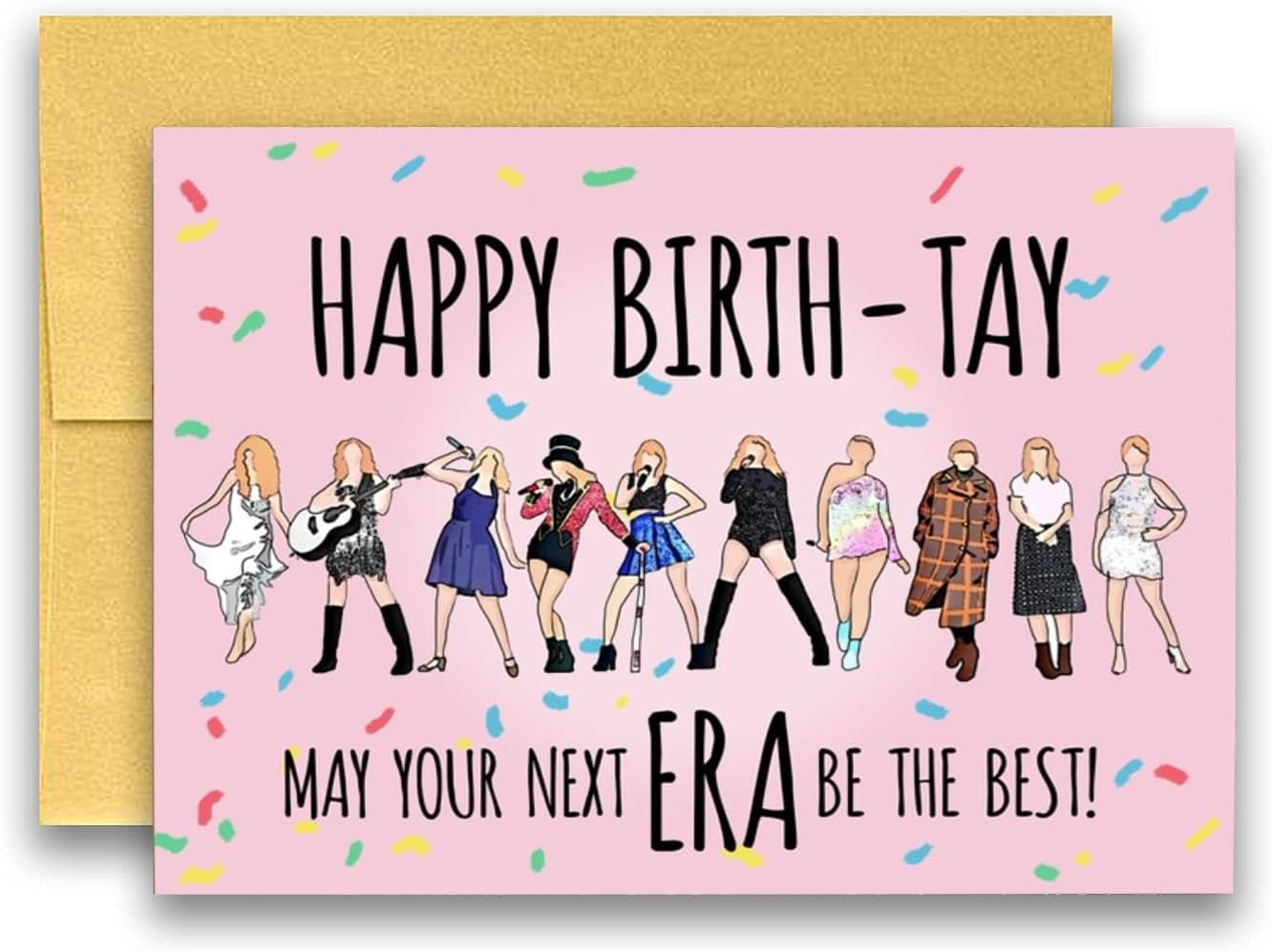 Singer Style Birthday Card Styles - Great Sweet Birthday Gifts for Swiftie- Includes 4.5x6.5 Birthday Card with Envelope