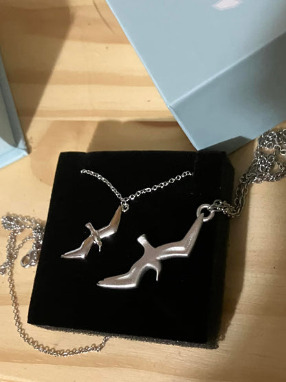 Taylor Swift 1989 Silver Seagull Necklace for Women Reputation Lover Evermore