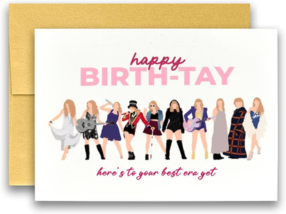 Singer Style Birthday Card Styles - Great Sweet Birthday Gifts for Swiftie- Includes 4.5x6.5 Birthday Card with Envelope