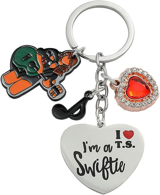 Taylor Swift Cute Music Inspired Outfit Keychains For Fans Teen Girls Daughter Women