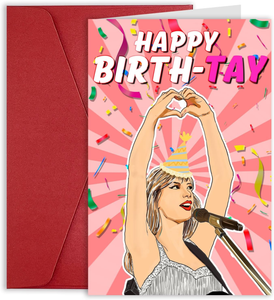 Popular Singer Taylor Swift Birthday Card For Girls Boys