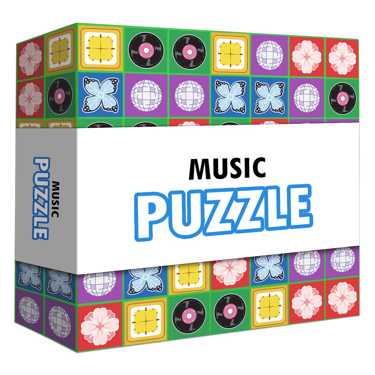 Match Board Game, Music Block Puzzle Games Visual Recognition Matching Board Game, Fast Paced Music Puzzle Game, Problem Solving Skills Developing Board Game Gifts for Adults and Family