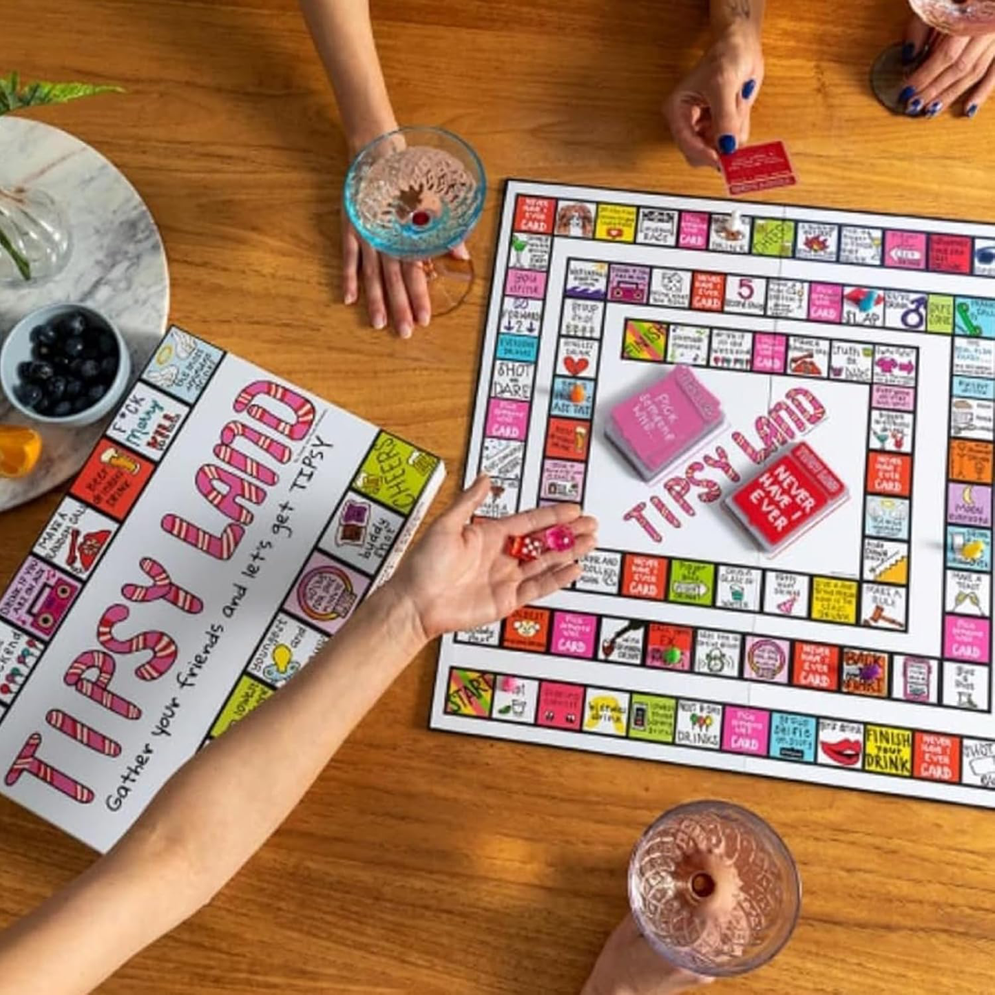 Tipsy Land Drinking Board Game, The Party Board Game is The Ultimate Drinking Game that Guarantees Laughter, Fun, and Unforgettable Moments with Friends