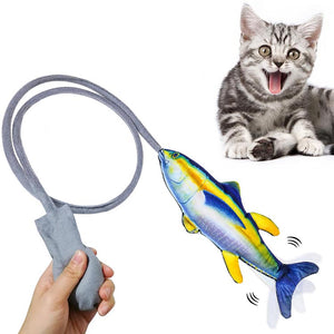 Interactive Manual Airbag Flopping Fish Cat Toy