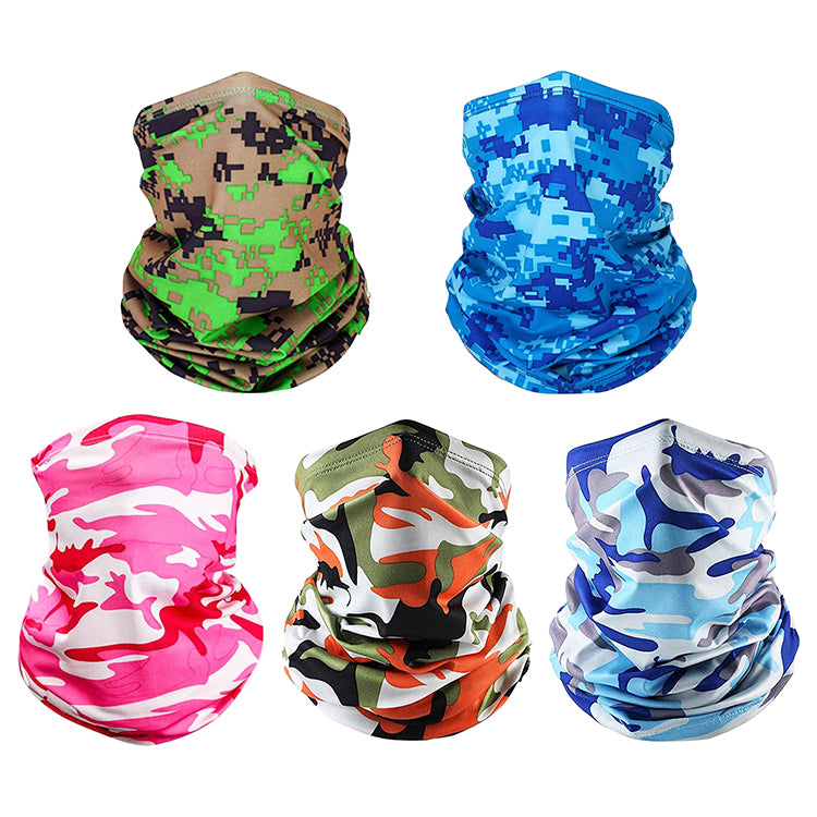 5 Pcs Camouflage Cycling Scarf