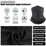 6 Pcs Pure Black Magic Scarf