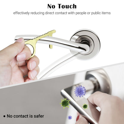 EDC Contactless Door Opener Multifunction Safety Tool （with Keychain）