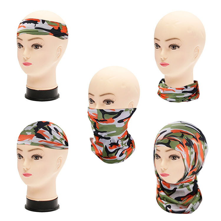 5 Pcs Camouflage Cycling Scarf