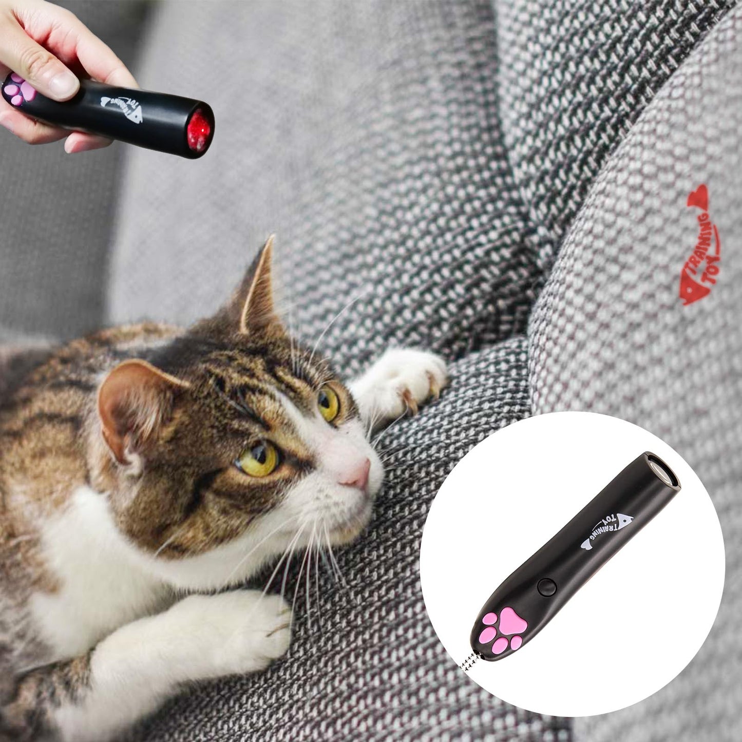 Funny LED Cat Toy Cat Catch InteractiveToy