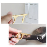 EDC Contactless Door Opener Multifunction Safety Tool （with Keychain）