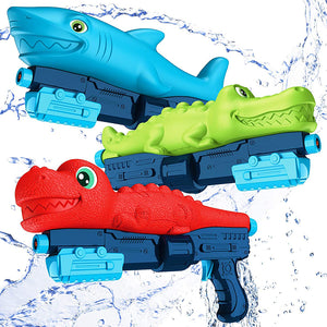 Dinosaur + Shark+ Crocodile 3 Pack Super Water Guns