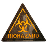 Glow Dark Biohazard Patch Zombie Outbreak Response Team Resident Evil Danger Radiation Military Morale Tactical Patches Badges Appliques with Hook and Loop Fastener Backing