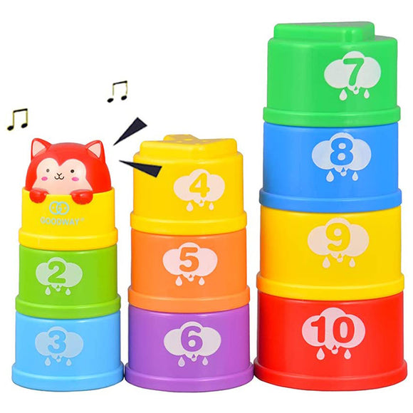 10 Pcs Baby Stacking Cups Nesting Cups Toy