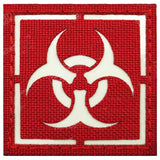 Glow Dark Biohazard Patch Stickers Zombie Outbreak Response Team Resident Evil Military Morale Tactical Patches Badges Appliques with Hook and Loop Fastener Backing