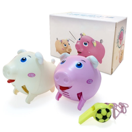 Whistle Sound Electric Running Pig Pet Toy