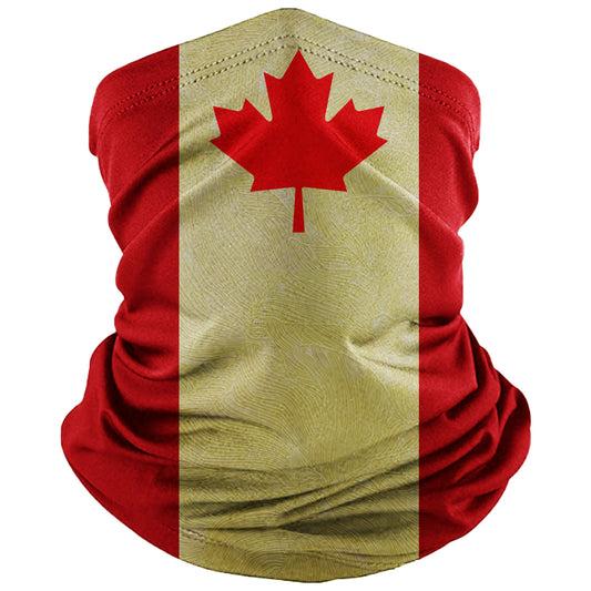 OutdoorCanada Flag Scarf Seamless Bandana