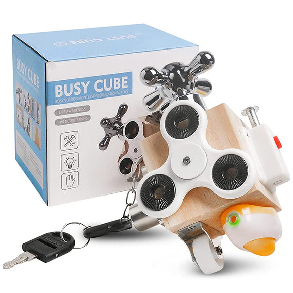 Multifunction Educational Cube Montessori Toy