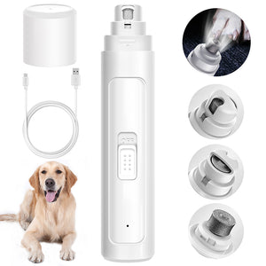Upgraded Pet Nail Grinder with LED Light Rechargeable