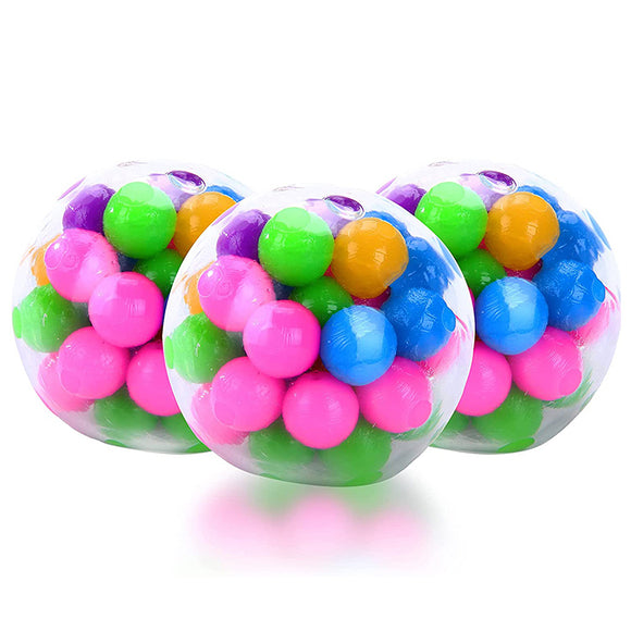 3Pcs Rainbow Squeezing Ball