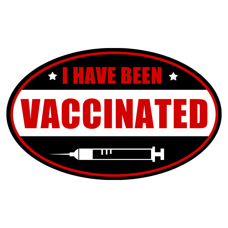 "I Have Been Vaccinated" Embroidered Hook-Backed Morale Patch, Public Health Notification Decorate Badge Emblem DIY Accessories