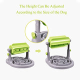 Adjustable Height Rotating Spilled Pet Food Bowl
