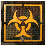 Glow Dark Biohazard Patch Stickers Zombie Outbreak Response Team Resident Evil Military Morale Tactical Patches Badges Appliques with Hook and Loop Fastener Backing