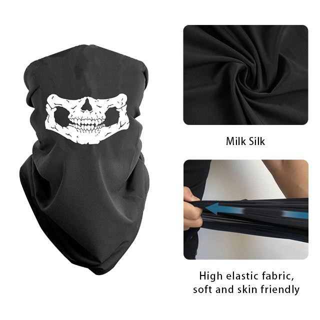 Halloween Seamless Skull Face Bandana