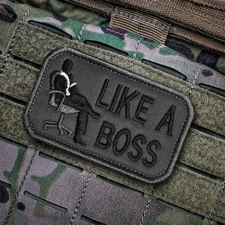 Like A Boss Patch Tactical Morale Patch Military Combat Armband Clothing Badge for Jackets Jeans Hat Cap