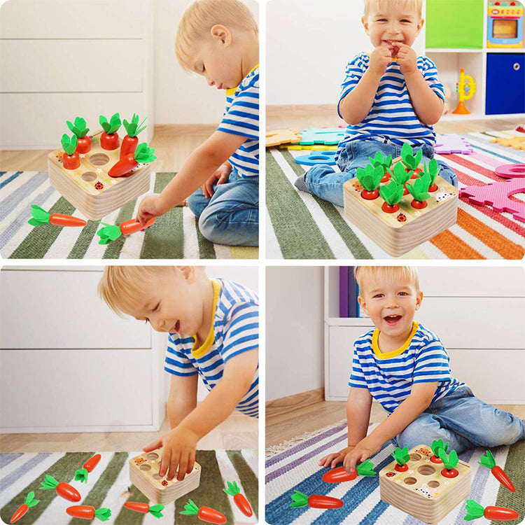 Carrot Harvest Game Wooden Toys