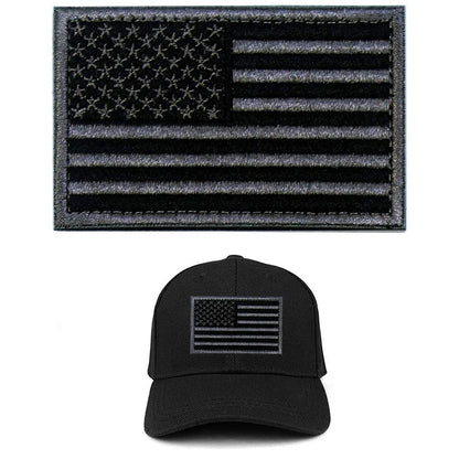 6 Pcs Tactical Patches of USA Flag, with Hook and Loop for Backpacks Caps Hats Jackets Pants, Military Army Uniform Emblems for Military Game