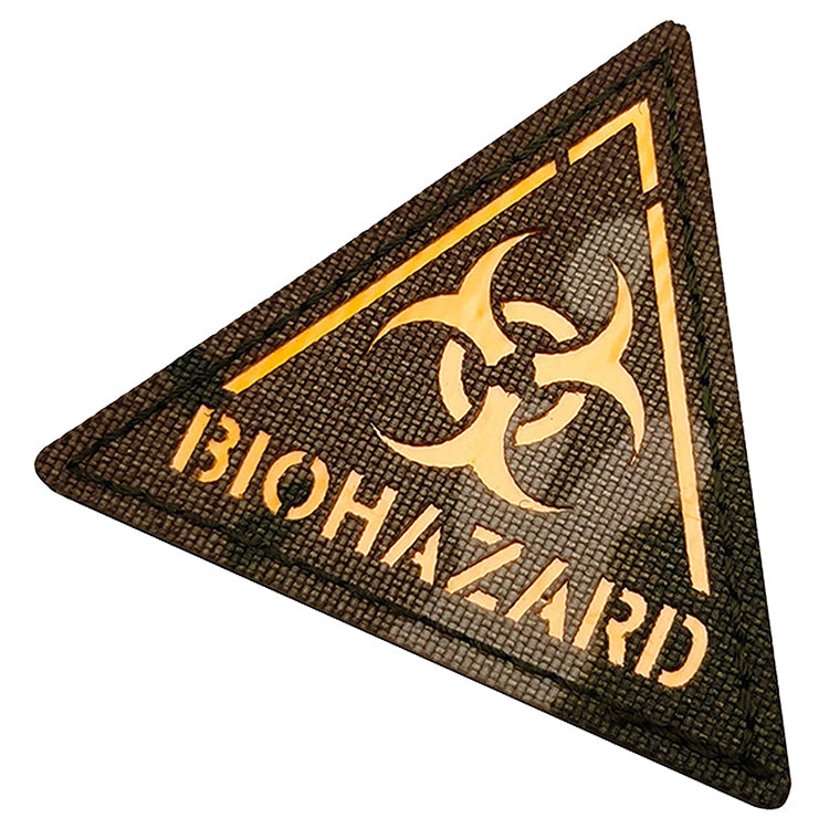 Glow Dark Biohazard Patch Zombie Outbreak Response Team Resident Evil Danger Radiation Military Morale Tactical Patches Badges Appliques with Hook and Loop Fastener Backing