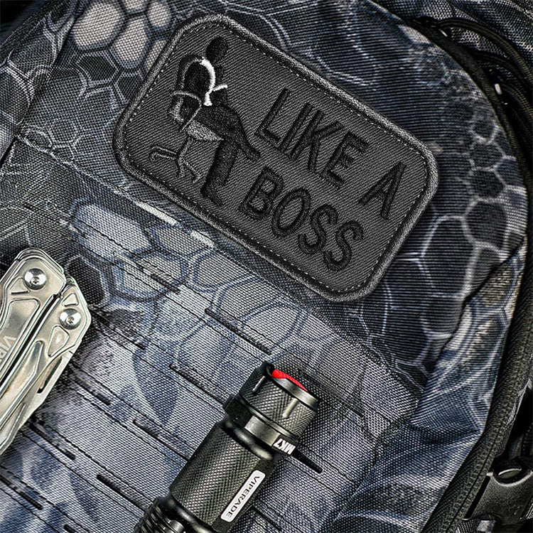 Like A Boss Patch Tactical Morale Patch Military Combat Armband Clothing Badge for Jackets Jeans Hat Cap