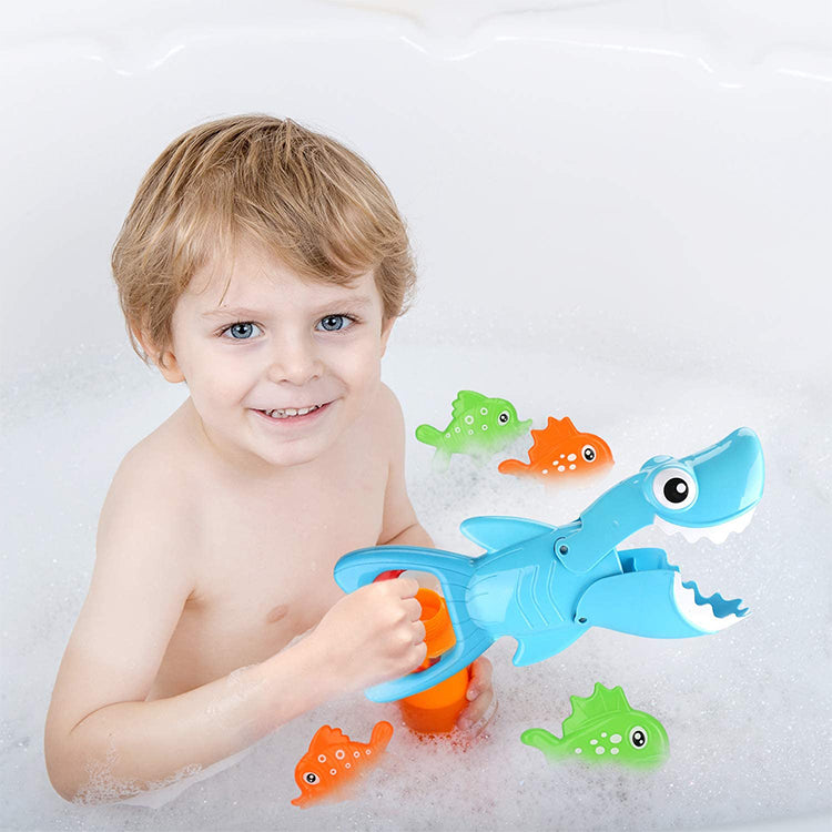 Shark Grabber Baby Bath Toy Set Bathtub Toy