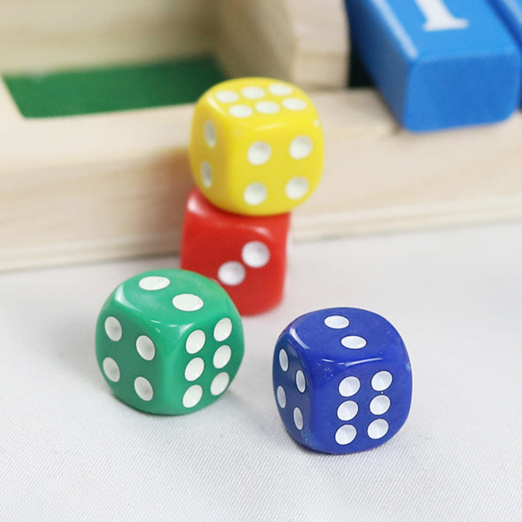 Wooden Shut The Box Family Dice Game