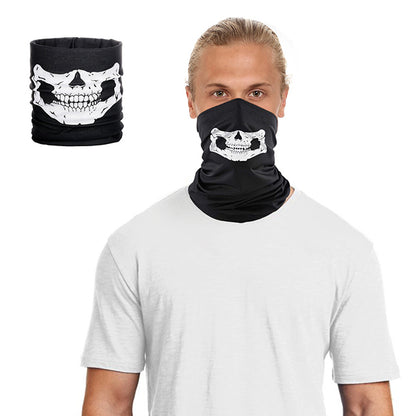 Halloween Seamless Skull Face Bandana