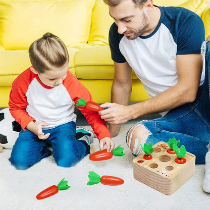 Carrot Harvest Game Wooden Toys