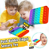 2 Pcs Sensory Push Pop It Fidget Toys