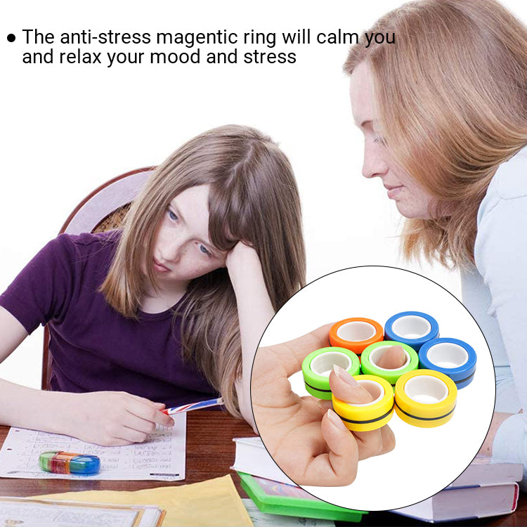 3PCS Magnetic Rings Fidget Toy Set