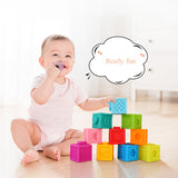 10 Pcs Infant Soft  Stacking Building Blocks