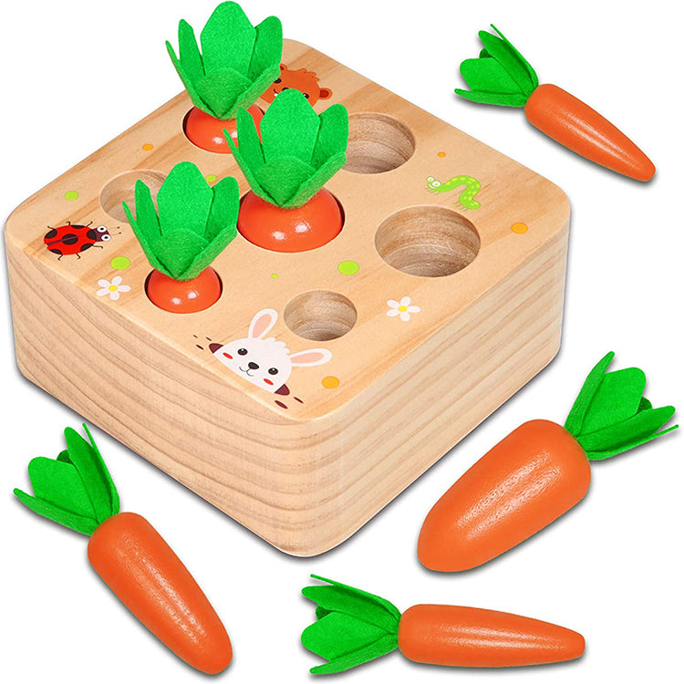 Carrot Harvest Game Wooden Toys