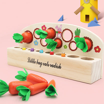 Carrot Harvest Game Wooden Toys