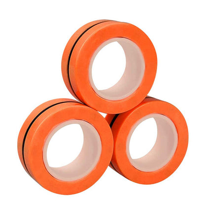 3PCS Magnetic Rings Fidget Toy Set