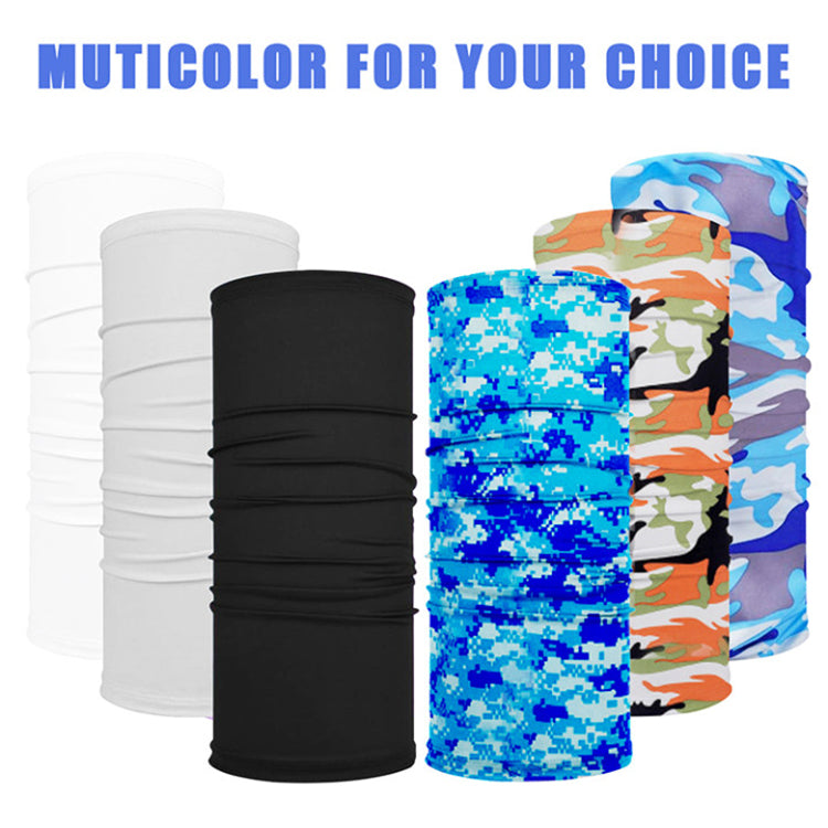 6 Pcs Solid Color & Camouflage Face Cover